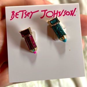 Betsey Johnson pencil Earrings